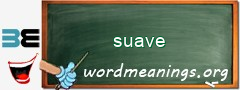 WordMeaning blackboard for suave